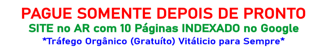 SEU SITE NO AR EM APENAS 1 DIA ÚTIL
